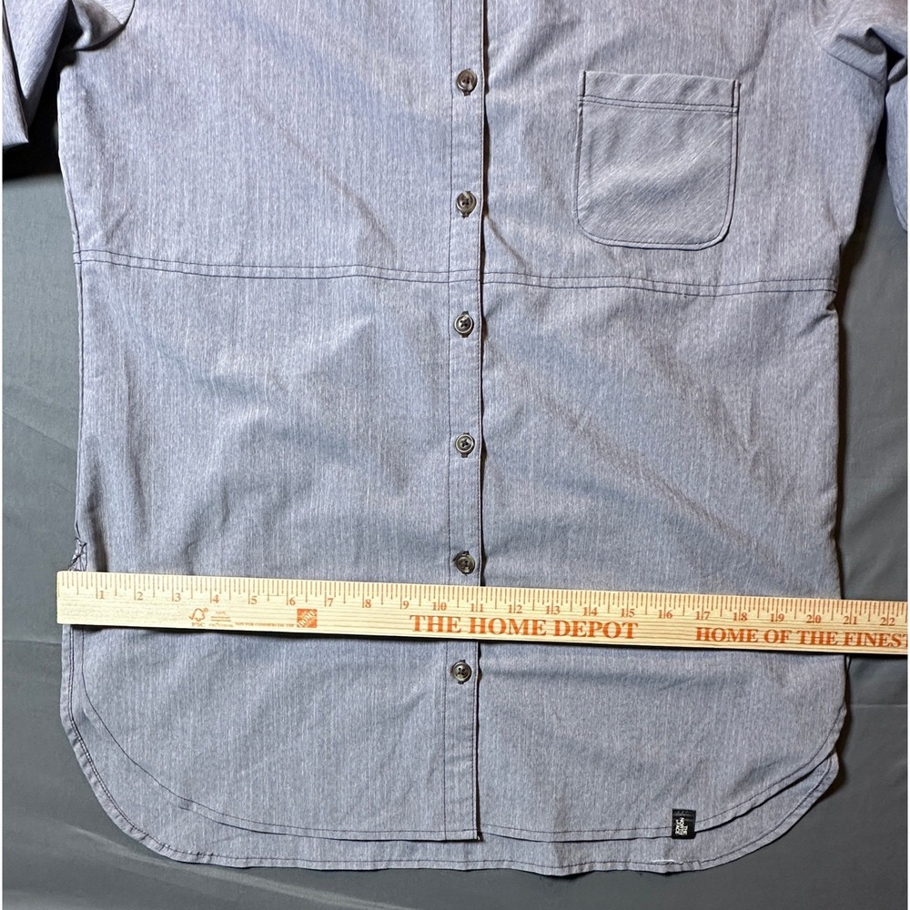 The North Face Women's Gray Long Sleeve Button Down Hiking Shirt Size Large - Picture 2 of 11